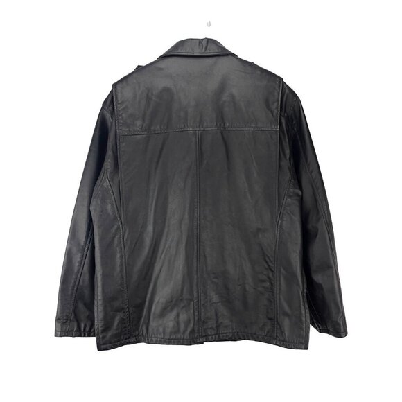 RUDSAK Luxuryβ Minimalist VTG Leather Bomber Jacket Quiet Luxury Contemporary 42 - Picture 5 of 15